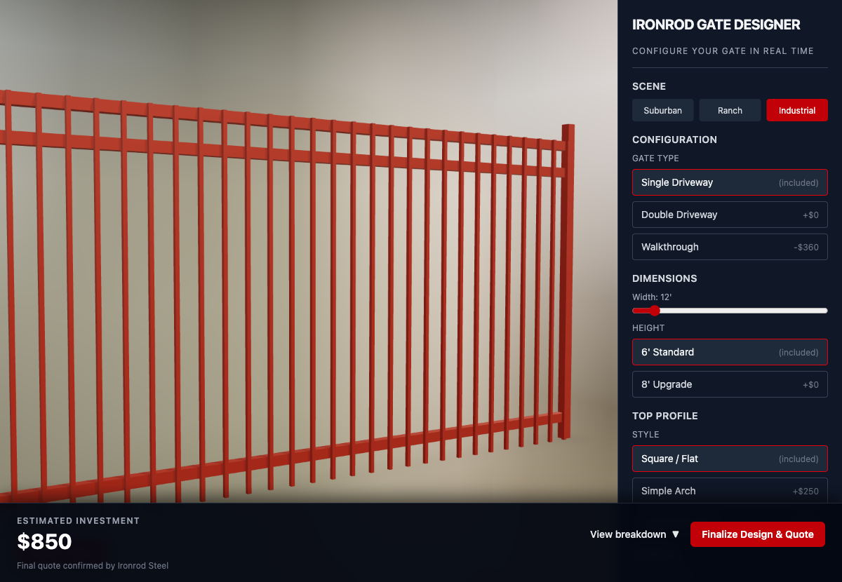 3D Gate Scene